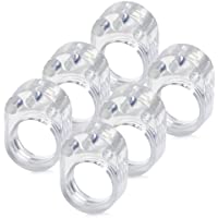 ATPWONZ 6pcs PVC Topes de Puerta Silicona Flexible Ideales para Proteger la Integridad de Paredes-Muebles（Transparente）